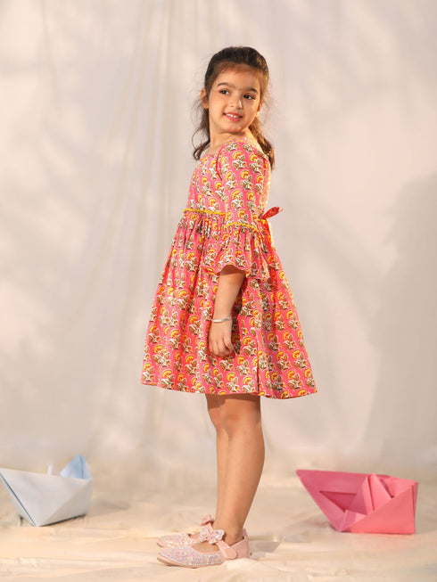 Girl's' Pink Dress